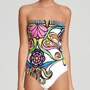 Floral one-piece swimsuit